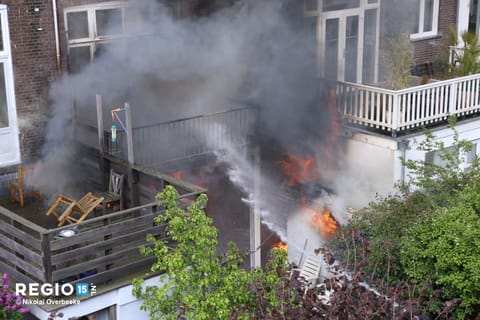 Uitslaande brand in winkel Laan van Meerdervoort