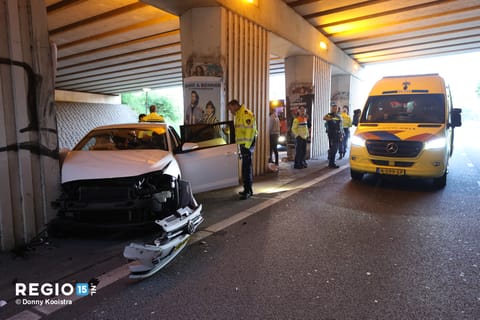 Gewonde bij ongeval op de oprit van de A4 bij Rijswijk