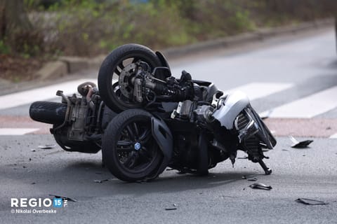 Bestuurder motorscooter gewond bij ongeval