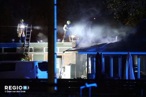 Brand in restaurant in het Zuiderpark in Den Haag