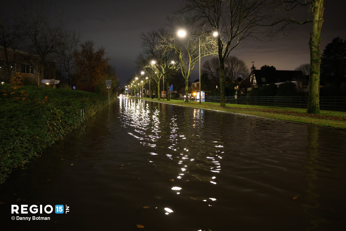 Roads and houses under water due to faulty pumping station