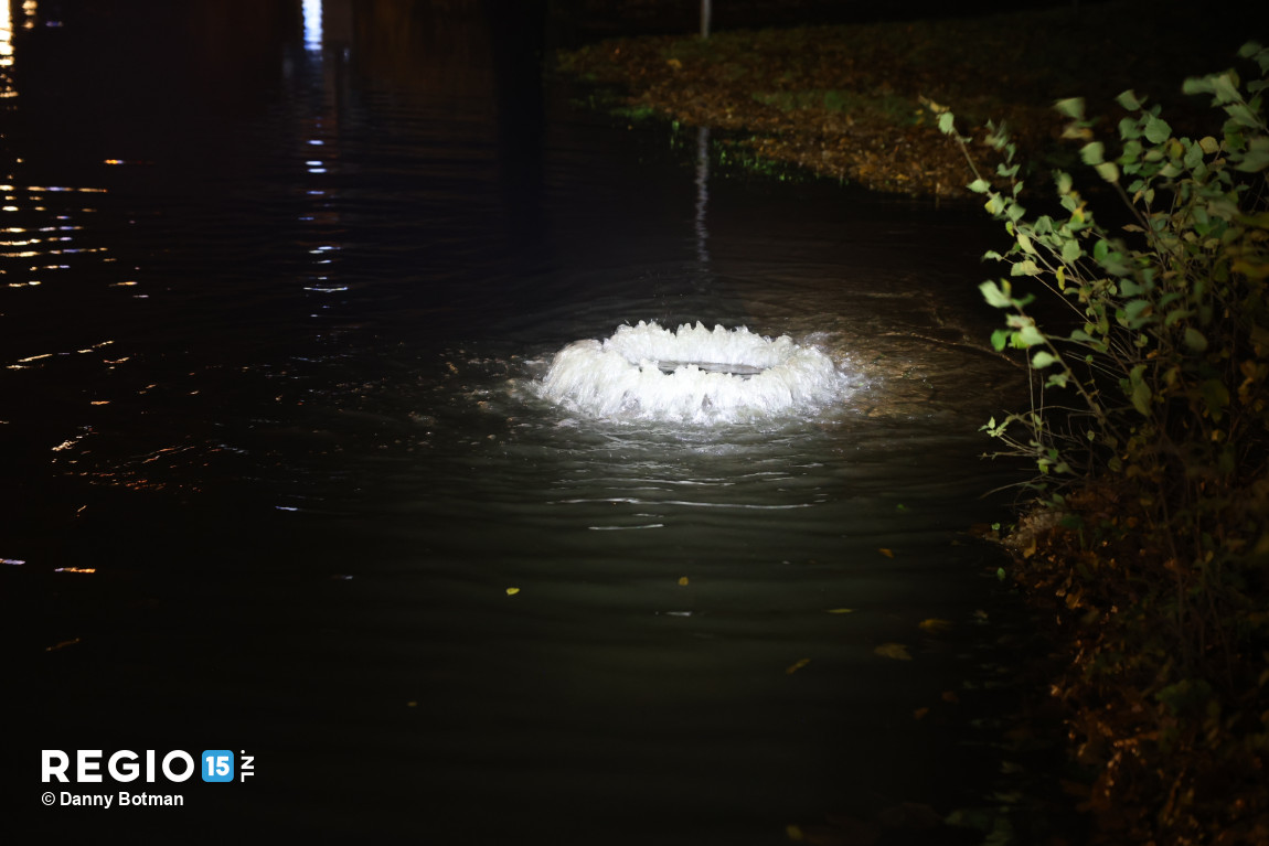 Roads and houses under water due to faulty pumping station