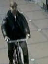 Dader  op fiets